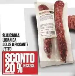 Coop S.lucania lucanica dolce o piccante l'etto offerta
