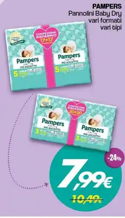 Franzy's PAMPERS Pannolini Baby Dry offerta