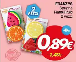 Franzy's Franzys Spugna Piatti Fruit offerta