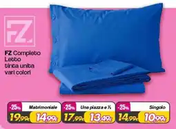 Franzy's FZ Completo Letto tinta unita offerta