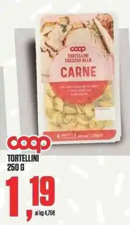 Coop co-op tortellini freschi alla carne offerta
