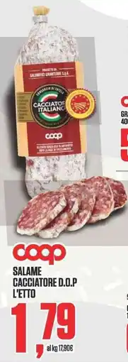 Coop Salame Cacciatore D.O.P. offerta