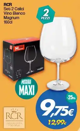 Franzy's RCR Set 2 Calici Vino Bianco Magnum offerta