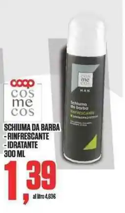 Coop cosme cos schiuma da barba offerta