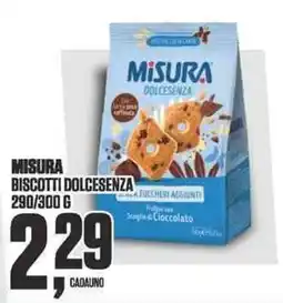 Coop Misura Biscotti Dolcesenza offerta