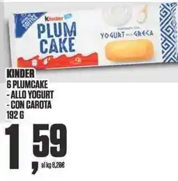 Coop Kinder PLUM CAKE offerta