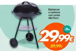Franzy's Barbecue a carbone con ruote offerta