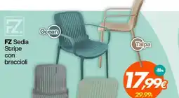 Franzy's FZ Sedia Stripe con braccioli offerta