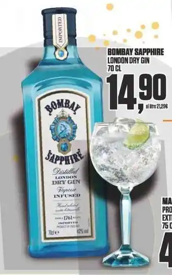 Coop Bombay Sapphire London Dry Gin offerta