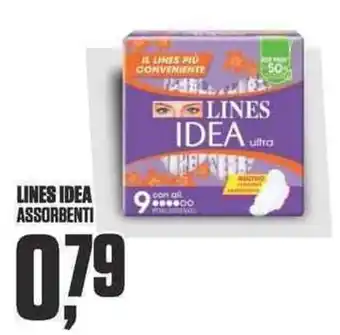 Coop LINES IDEA assorbenti offerta