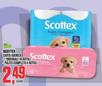 Coop SCOTTEx CARTA IGIENICA offerta