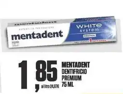 Coop MENTADENT DENTIFRICIO PREMIUM offerta