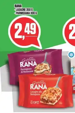 Coop Rana lasagne, parmigiana offerta