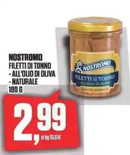 Coop NOSTROMO FILETTI DI TONNO offerta