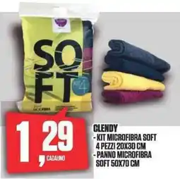 Coop GLENDY KIT MICROFIBRA SOFT offerta