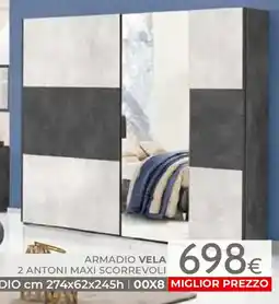 Mondo Convenienza Armadio vela 2 antoni maxi scorrevoli offerta