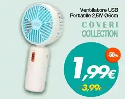 Franzy's Coveri collection ventilatore usb portatile 2,5W offerta