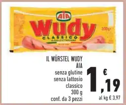Conad IL WÜRSTEL WUDY offerta