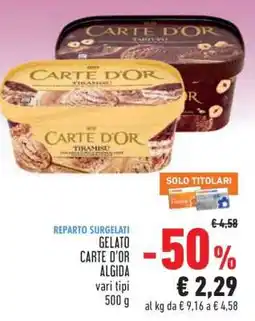 Conad Gelato Carte D'Or Algida offerta