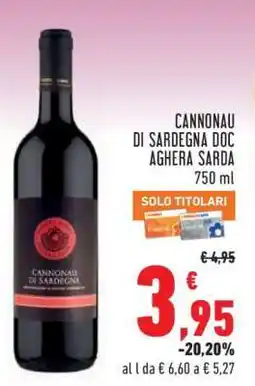 Conad Cannonau di Sardegna DOC Aghera Sarda offerta