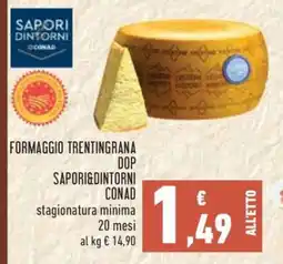 Conad FORMAGGIO TRENTINGRANA DOP SAPORI&DINTORNI CONAD offerta