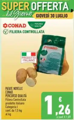 Conad Patate Novelle offerta