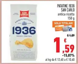 Conad PATATINE 1936 SAN CARLO offerta