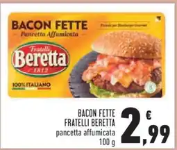 Conad BACON FETTE FRATELLI BERETTA offerta
