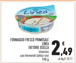Conad Formaggio Fresco Primosale Linea Fattorie Osella offerta