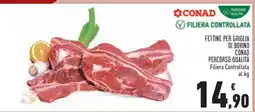 Conad Fettine per griglia di bovino offerta