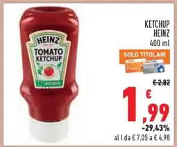 Conad Ketchup Heinz offerta