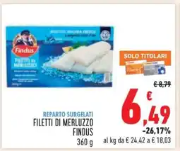 Conad Filetti di Merluzzo Findus offerta