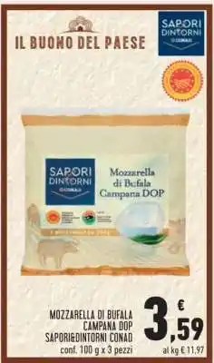 Conad Mozzarella Di Bufala Campana DOP offerta