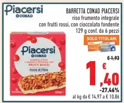 Conad BARRETTA CONAD PIACERSI offerta