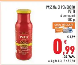 Conad Passata di Pomodoro Petti offerta