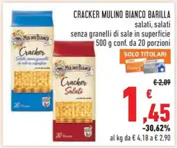 Conad Cracker Mulino Bianco Barilla offerta