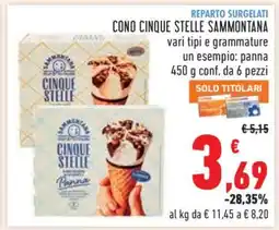 Conad CONO CINQUE STELLE SAMMONTANA offerta