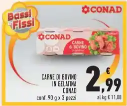 Conad Carne di bovino in gelatina CONAD offerta