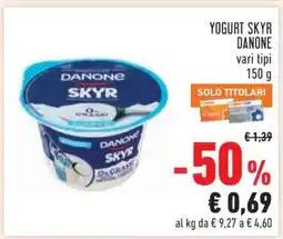 Conad YOGURT SKYR DANONE offerta