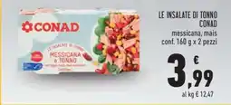 Conad Le insalate di tonno CONAD offerta