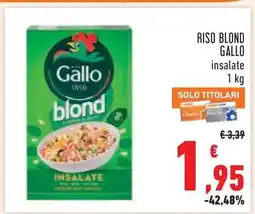 Conad Riso Blond Gallo offerta