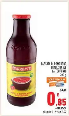 Conad Passata di Pomodoro Tradizionale La Torrente offerta