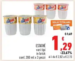 Conad ESTATHÉ vari tipi in brick offerta
