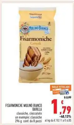 Conad Fisarmoniche Mulino Bianco Barilla offerta