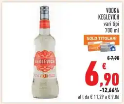 Conad Vodka Keglevich offerta
