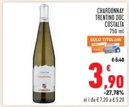 Conad Chardonnay Trentino DOC Costalta offerta