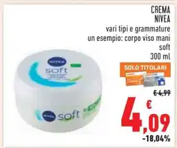 Conad CREMA NIVEA offerta