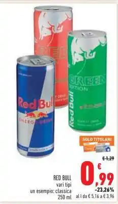 Conad Red Bull offerta