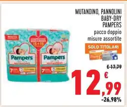 Conad MUTANDINO, PANNOLINI BABY-DRY PAMPERS offerta