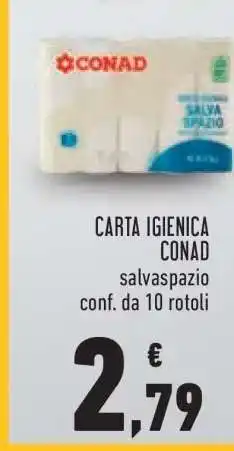 Conad Carta igienica CONAD offerta
